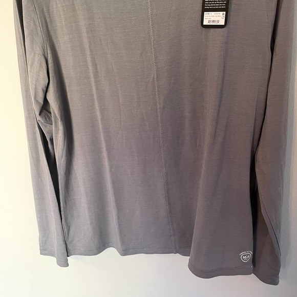 NWT allbirds Women's Natural Flow Studio Long Sleeve in Medium Gray SZ S - Picture 6 of 15